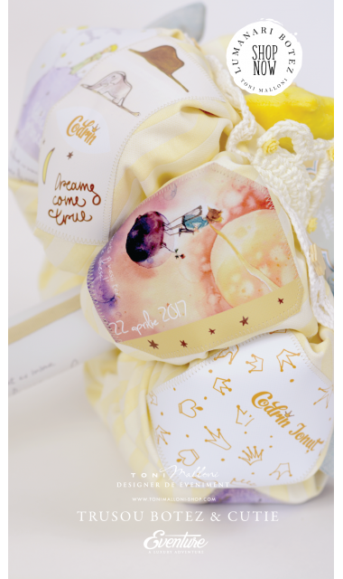 Lumanare de botez pentru baieti cu Micul Print, 65x4 cm, Le petit prince 11
